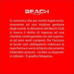Comunicato Beach Club Versilia 23 Luglio 2020